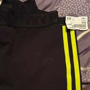 IVY PARK Black and Neon Yellow Leggings